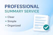 summarize your notes and simplify your study materials