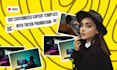 edit customized capcut template with tiktok promotion
