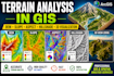 create dem, slope, aspect, hillshade and terrain analysis maps in arcgis
