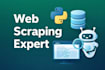 scrape any website and deliver clean structured data using python, seleni