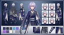 design professional anime character turnaround sheets