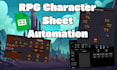 create a custom rpg character sheet with automation