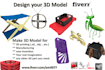 model your 3d for any object looks 3d realistic