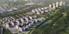 remodel 3d master plan bird eye view,landscape residential complex,3d urban plan
