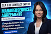 do service level agreement sla IT contract managed services performance metrics