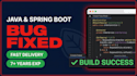 debug and fix bugs in your java spring boot application