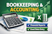 do financial accounting bookkeeping and excel work