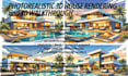 create photorealistic 3d house rendering interior exterior walkthrough
