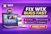 fix wix website bugs, wix studio issues, mobile responsiveness and wix velo code