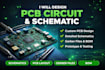 design pcb layouts, schematic pcb design for iot automotive using easyeda kicad