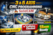 create 3 axis and 5 axis cnc toolpaths using solidcam