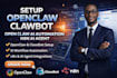 setup openclaw clawdbot open claw ai automation n8n ai agent