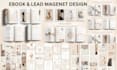 design canva ebook, workbook and modern graphic layout design
