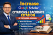 increase google scholar citation, backdate citation in top index journal