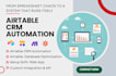build custom airtable database CRM automation and softr webapp zapier make com