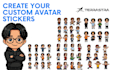 create high quality custom avatar stickers