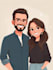 make couple portrait illustration