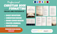 format, design christian ebook, daily devotion, prayer journal, prayer book