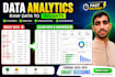 do excel data cleaning, analysis and dynamic dashboard creation