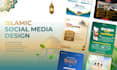create modern islamic social media design