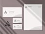 design premium visiting card and brand stationery