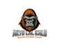 create modern gorilla head logo t shirt design