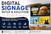 setup digital signage optisigns yodeck screencloud novisign scala look garlic