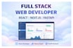 develop react nextjs web apps with fastapi backend