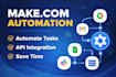 build make com automation workflows and API integrations