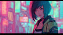 design anime character , cyberpunk character