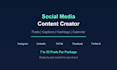 create engaging social media posts and content calendar