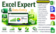 data cleaning excel, excel vba automation, copy typing, online research, word