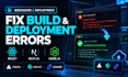 fix react nextjs and nodejs build and deployment errors
