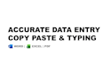do accurate data entry and copy paste tasks