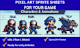 create high quality pixel art sprite sheets for your game