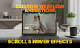 add custom webflow animations and interactions to your site