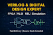 design and simulate digital circuits using verilog