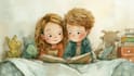create watercolor children illustration