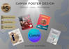 design modern canva social media posts, ads and posters
