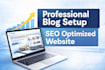 professional blog setup with SEO optimization