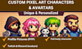 design a custom high quality pixel art characters and avatars