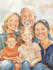 custom watercolor family portrait