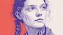 create linocut portrait illustration