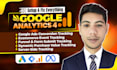 fix or setup google analytics 4, ecommerce tracking,  conversion tracking