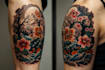 design a tattoo design in japanese style