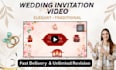 create wedding invitation video