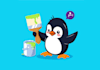 create adorable penguin mascot design