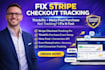 do stripe payment checkout thinkific meta pixel not tracking purchase fix