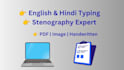 do english hindi typing and stenography transcription