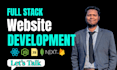 build responsive full stack website using react and nodejs